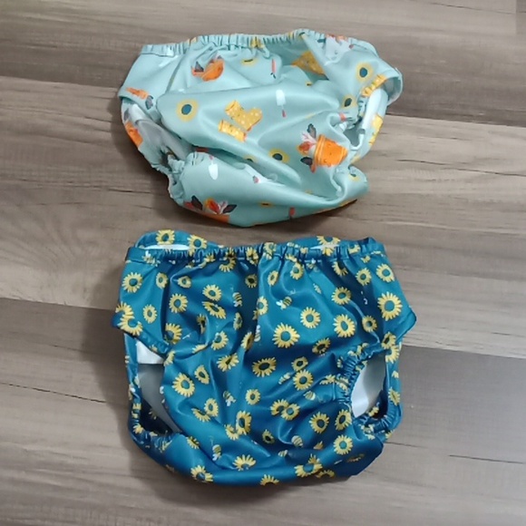 #665Lot of 2 Bambino Mio Cloth Diaper Reusable. Size:9kg+ Or 21lbs + Used once. - Picture 4 of 8